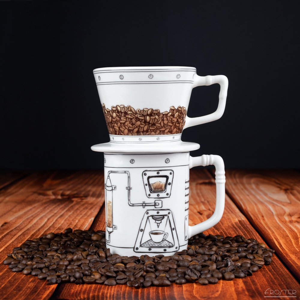 Coffeemageddon dripper i kubek
