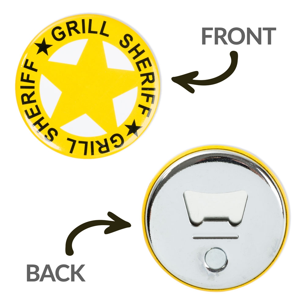 Grill sheriff fartuszek z otwieraczem